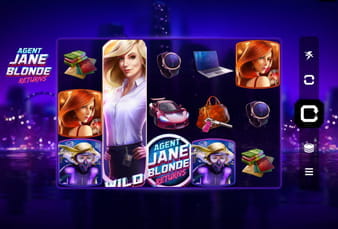 Die Mobile Version von Agent Jane Blonde Returns, einem Slot von Microgaming